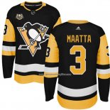 Camiseta Hockey Nino Pittsburgh Penguins 3 Olli Maatta Negro 50 Anniversary Primera Premier