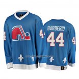 Camiseta Hockey Quebec Nordiques Mark Barberio Heritage Vintage Azul