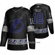 Camiseta Hockey Tampa Bay Lightning Ondrej Palat Breakaway Negro