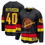 Camiseta Hockey Vancouver Canucks Elias Pettersson Alterno Premier Breakaway 2022-23 Negro