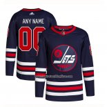 Camiseta Hockey Winnipeg Jets Alterno Personalizada 2021-22 Azul