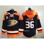 Sudaderas con Capucha Anaheim Ducks John Gibson Negro