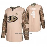 Camiseta Hockey Anaheim Ducks Cam Fowler Veterans Day Camuflaje