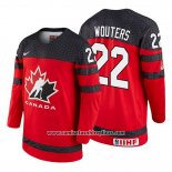 Camiseta Hockey Canada Chase Wouters 2018 IIHF World Championship Jugador Rojo