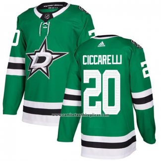 Camiseta Hockey Dallas Stars Dino Ciccarelli Primera Autentico Verde