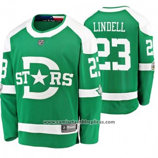 Camiseta Hockey Dallas Stars Esa Lindell Breakaway Jugador 2020 Winter Classic Verde