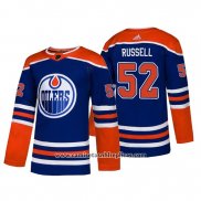 Camiseta Hockey Edmonton Oilers Patrick Russell Alternato Autentico Azul