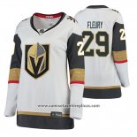 Camiseta Hockey Mujer Vegas Golden Knights Marc Andre Fleury Away Breakaway Jugador Blanco