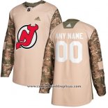 Camiseta Hockey New Jersey Devils Camuflaje Autentico 2017 Veterans Day Stitched Personalizada