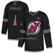 Camiseta Hockey New Jersey Devils Kinkaid 2020 USA Flag Negro