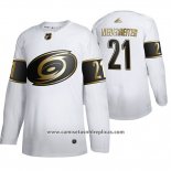 Camiseta Hockey Nino Carolina Hurricanes Niederreiter Golden Edition Autentico Blanco