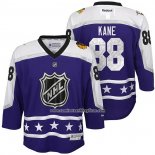 Camiseta Hockey Nino Chicago Blackhawks Patrick Kane 88 2017 All Star Violeta