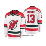 Camiseta Hockey Nino New Jersey Devils Nico Hischier Alternato Breakaway Blanco