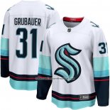 Camiseta Hockey Seattle Kraken Philipp Grubauer Segunda Premier Breakaway Blanco