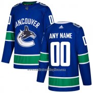 Camiseta Hockey Vancouver Canucks Primera Personalizada Azul