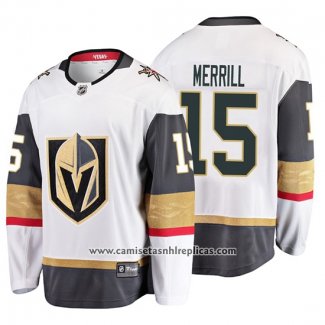 Camiseta Hockey Vegas Golden Knights Jon Merrill 2019 Segunda Breakaway Blanco