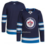 Camiseta Hockey Winnipeg Jets Primera Autentico Azul