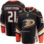 Camiseta Hockey Anaheim Ducks Isac Lundestrom Primera Breakaway Negro