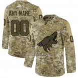 Camiseta Hockey Arizona Coyotes 2019 Salute to Service Personalizada Camuflaje