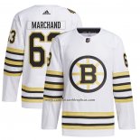 Camiseta Hockey Boston Bruins Brad Marchand Primegreen Autentico Pro Blanco