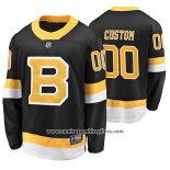 Camiseta Hockey Boston Bruins Personalizada Alternato Premier Breakaway Negro