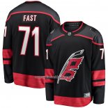 Camiseta Hockey Carolina Hurricanes Jesper Fast Primera Breakaway Negro