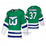 Camiseta Hockey Hartford Whalers Andrei Svechnikov Autentico Heritage Verde