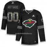 Camiseta Hockey Minnesota Wild Personalizada Black Shadow