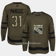 Camiseta Hockey New York Rangers Ondrej Pavelec Camuflaje Salute To Service