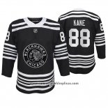 Camiseta Hockey Nino Chicago Blackhawks Patrick Kane Premier Alternato Negro