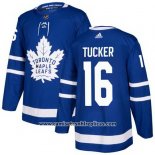 Camiseta Hockey Nino Toronto Maple Leafs 16 Darcy Tucker Azul Primera Autentico Stitched