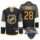 Camiseta Hockey Philadelphia Flyers 28 Claude Giroux 2016 All Star Negro