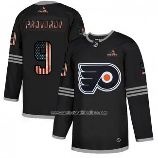 Camiseta Hockey Philadelphia Flyers Ivan Provorov 2020 USA Flag Negro