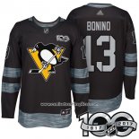 Camiseta Hockey Pittsburgh Penguins 13 Nick Bonino 2017 Centennial Limited Negro