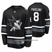 Camiseta Hockey San Jose Sharks Joe Pavelski 2019 All Star Negro