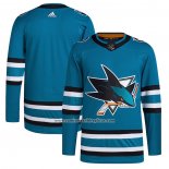 Camiseta Hockey San Jose Sharks Primera Autentico Verde