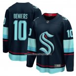 Camiseta Hockey Seattle Kraken Matty Beniers Premier Breakaway Azul