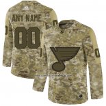 Camiseta Hockey St. Louis Blues Camuflaje Autentico 2017 Veterans Day Stitched Personalizada