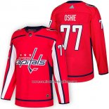 Camiseta Hockey Washington Capitals 77 T.j. Oshie Autentico Primera 2018 Rojo