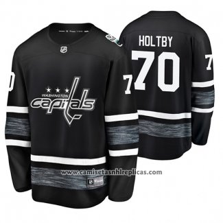 Camiseta Hockey Washington Capitals Braden Holtby 2019 All Star Negro