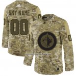 Camiseta Hockey Winnipeg Jets 2019 Salute to Service Personalizada Camuflaje