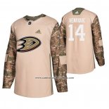 Camiseta Hockey Anaheim Ducks Adam Henrique Veterans Day Camuflaje