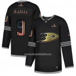 Camiseta Hockey Anaheim Ducks Paul Kariya 2020 USA Flag Negro