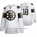 Camiseta Hockey Boston Bruins Brett Ritchie Golden Edition Limited Blanco