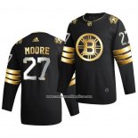 Camiseta Hockey Boston Bruins John Moore Golden Edition Limited Autentico 2020-21 Negro