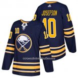 Camiseta Hockey Buffalo Sabres 10 Jacob Josefson Primera Autentico 2018 Azul