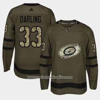 Camiseta Hockey Carolina Hurricanes Scott Darling Camuflaje Salute To Service