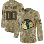 Camiseta Hockey Chicago Blackhawks 2019 Personalizada Camuflaje