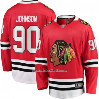 Camiseta Hockey Chicago Blackhawks Tyler Johnson Primera Breakaway Rojo