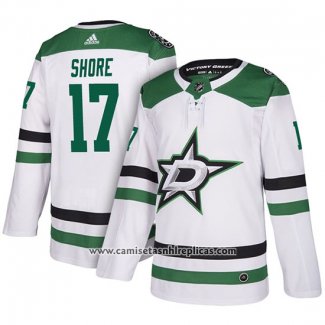 Camiseta Hockey Dallas Stars Devin Shore Segunda Blanco